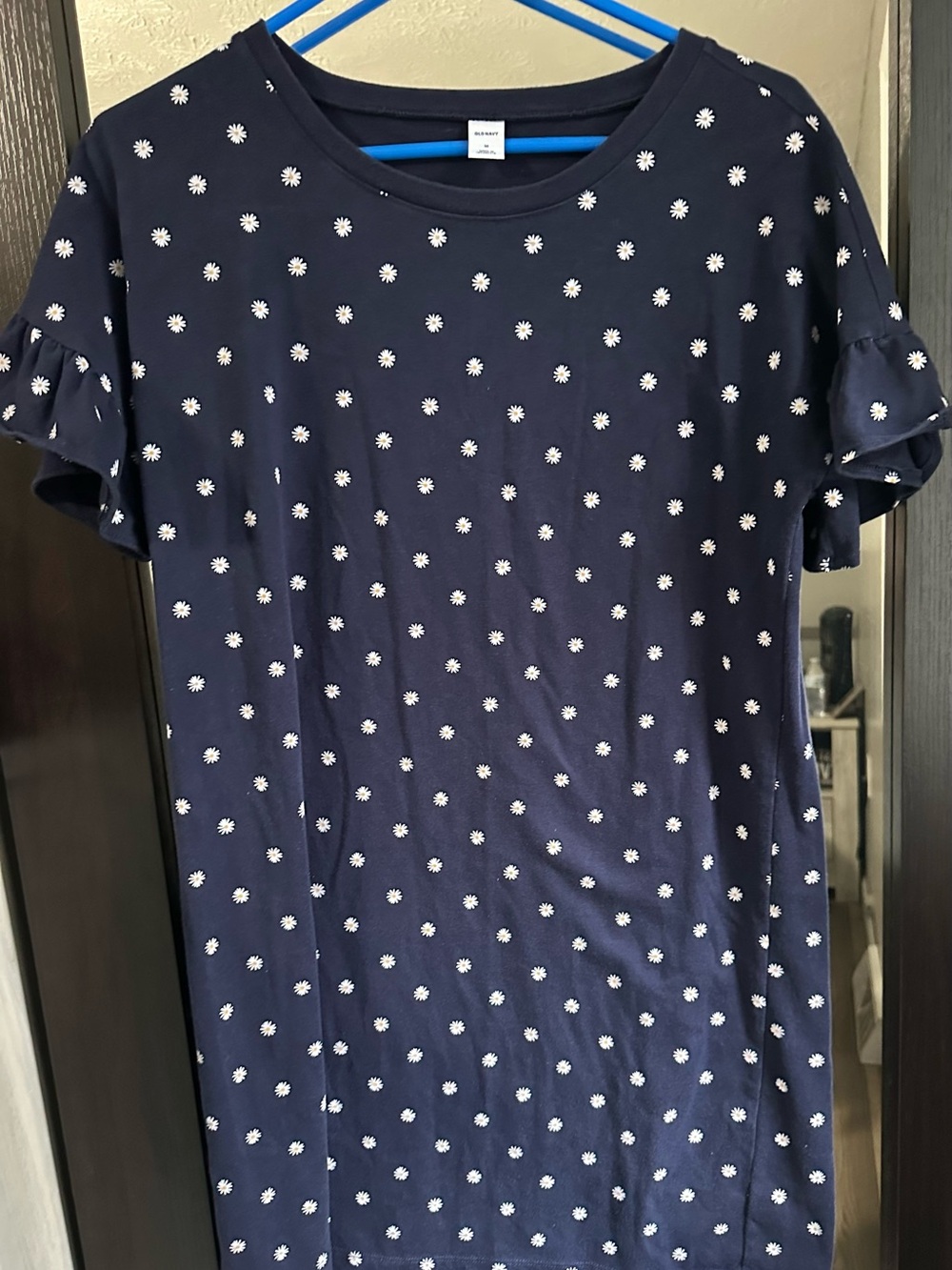 Lightweight Old Navy‎ Navy Blue Daisy knit Dress